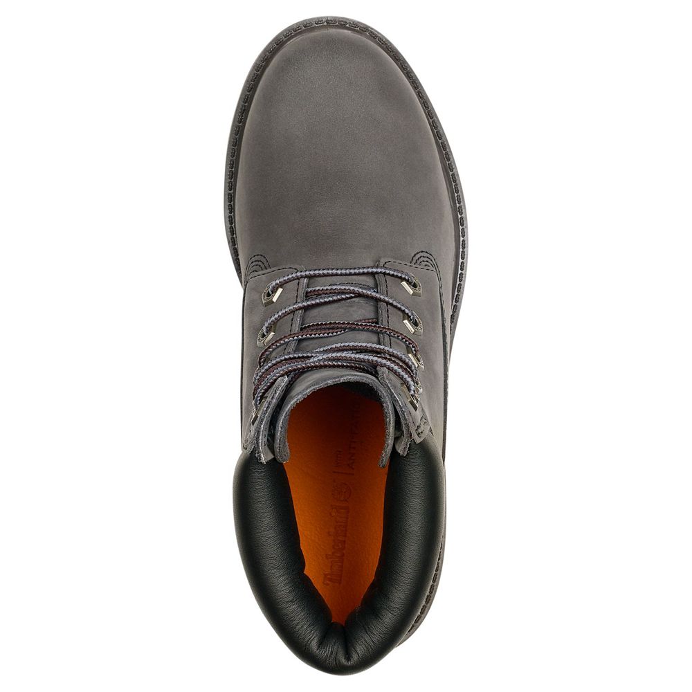 Botas Feminino - Timberland 6-Inch Premium Impermeavel Internal Wedge - NXZFL0795 - Cinzentas Escuro